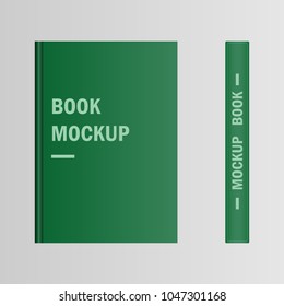 book cover mockup vector design