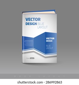 Book cover. Modern abstract brochure or flyer design template.