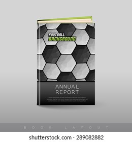 Book cover. Modern abstract brochure or flyer design template.