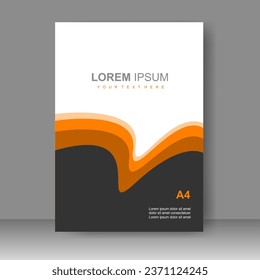 Book cover modern design. Annual report, Brochure template, Poster, catalog, Simple Flyer promotion, magazine. Vector illustration