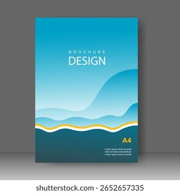 Livro capa design layout moderno. para relatório anual, modelo de folheto, catálogo, promoção Simple Flyer, revista. Ilustração vetorial