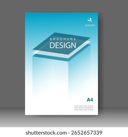 Livro capa design layout moderno. para relatório anual, modelo de folheto, catálogo, promoção Simple Flyer, revista. Ilustração vetorial