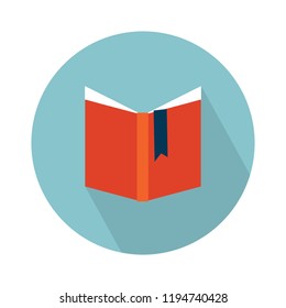 book cover is open icon. Simple illustration of book cover is open vector icon for web - education icon