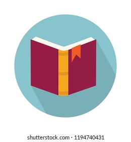 book cover is open icon. Simple illustration of book cover is open vector icon for web - education icon