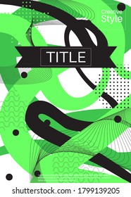 Book cover, poster or banner template design. Vector illustration. Minimal abstract background.