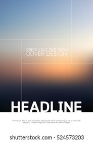 Book cover print poster design template. Layout abstract background.