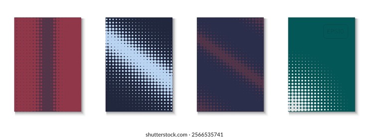 Book Cover Set. Color Circles On Memphis Layout. Dynamic Design For Hipster Folder. Music Flyer. Minimalist Business Pattern. Geometric Party Poster. Trendy Book Cover