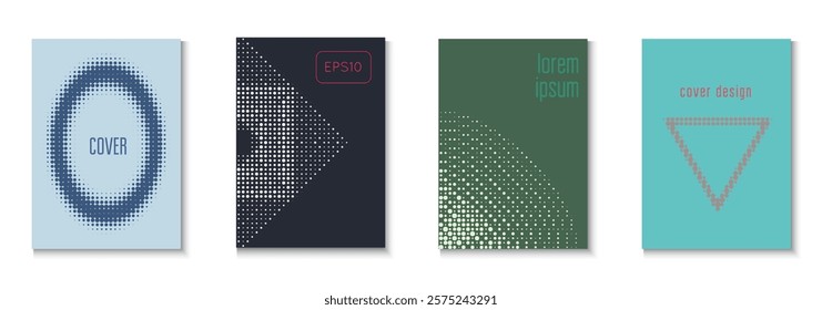 Book Cover Set. Modern Tech With Simple Shapes. Flat Invitation With Geometric Frame. Party Flyer. Minimalist Business Pattern. Geometric Abstract Background. Trendy Book Cover