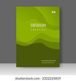 Book cover template design. Annual report. Brochure template, catalog. Simple Flyer promotion. magazine. Vector illustration