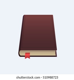  Book cover template. Perspective view. Vector illustration.