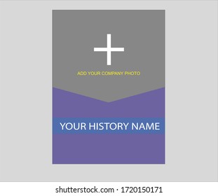 Book cover template for your project