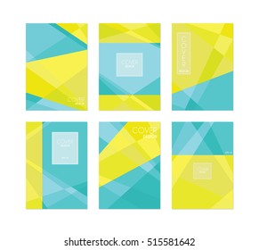 Book cover templates. Low poly geometric brochure vectors. Modern simple presentation slides.Collection of abstract backgrounds