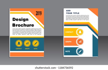 book cover vector modern brochure, abstract flayer with background of buildings. City scene. Layout template.