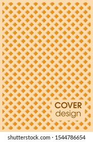 Book cover for waffle sweets. Recipe Book