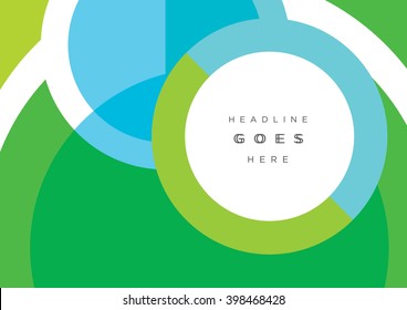 Book cover/Background design/Graphics/Layout/Content page/Abstract vector green and blue circles background