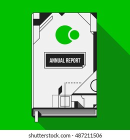 Book cover/print design template with abstract geometric shapes. Useful for banners, covers and posters.