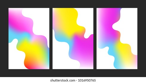 Book covers. Fluid color background. Vibrant color