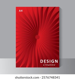 Book covers with red colour, layouts or posters concept in modern minimal style for corporate identity, Brochure, Annual Report, Magazine, Poster, Business Presentation, Portfolio, Flyer, Vector,