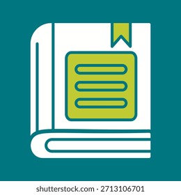Icono gráfico del Vector creativo del libro