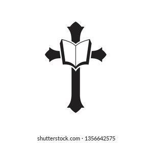 Book Cross Vector Images Stock Vector (Royalty Free) 1356642575 ...