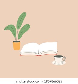 book and cup of coffee