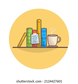 Book and a cup of tea Premium Vector