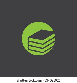 book cut identity template icon design element