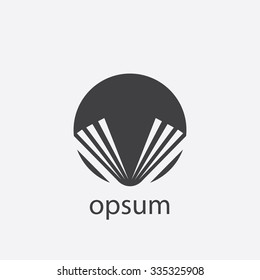 book cut identity template icon design element