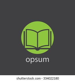 book cutted identity template icon design element