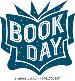 Book day fun school activity lettering