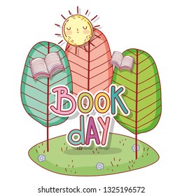 book day message in the landscape