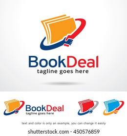 Book Deal Logo Template Design Vector