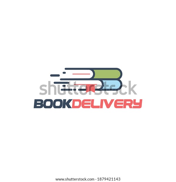 Book delivery logo design\
template.