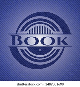 Book denim background. Vector Illustration. Detailed.