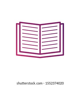 Book design, Education literature read library school university and learning theme Vector illustration