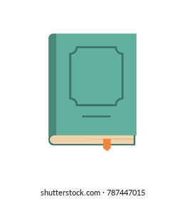 Book design icon. Flat illustration of book design vector icon isolated on white background