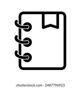 Buchdesign-Symbol isoliert auf weißem Hintergrund.