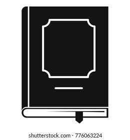 Book design icon. Simple illustration of book design vector icon for web