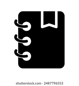 Book design icon in trendy flat style isolated on white background.