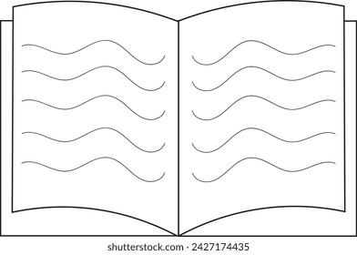 book design and illustration with white background