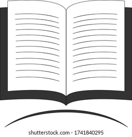Material vectorial del logotipo de diseño del libro
