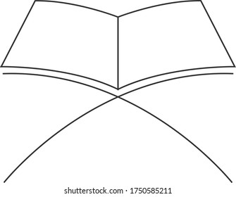 Book design logo vector stock