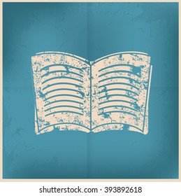Book design on old paper background, vector