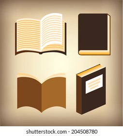 book design over beige background vector illustration