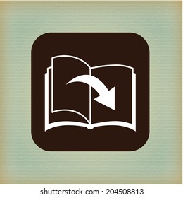 book design over vintage background vector illustration