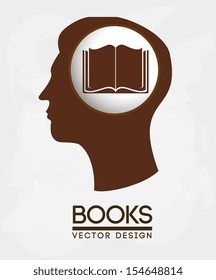 book design over white background vector illustration 