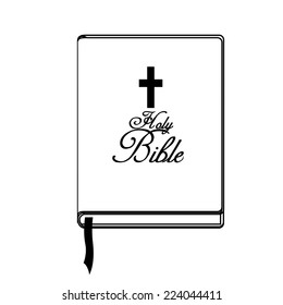 Book design over white background, vector illustration