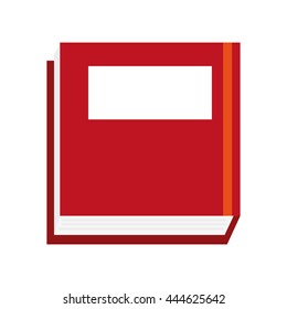 book design. read icon. Flat and isolated illustration