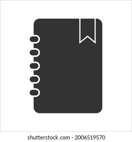 book, diary note icon design vector