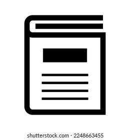 Book and dictionary icon. Encyclopedia. Vector.